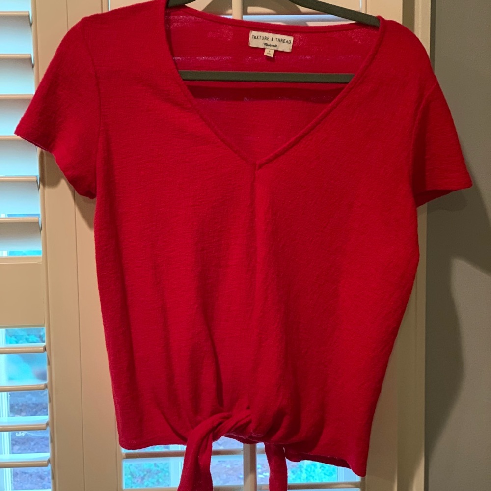 Texture & Thread // Madewell red top
